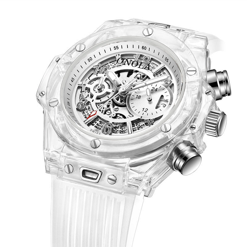 Plastic transparent watch