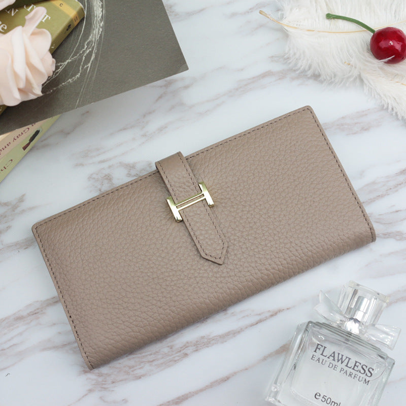 Long wallet with drawstring