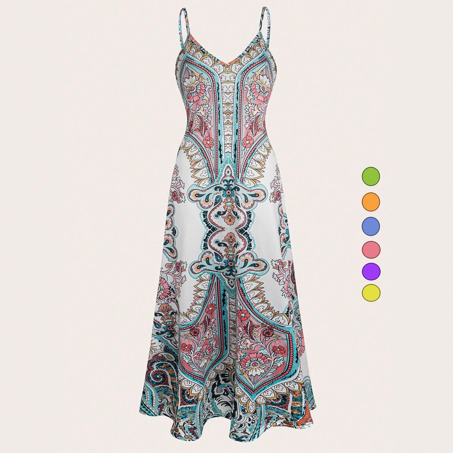 Loose-fitting Figure-flattering Sun-protective Slip Dress