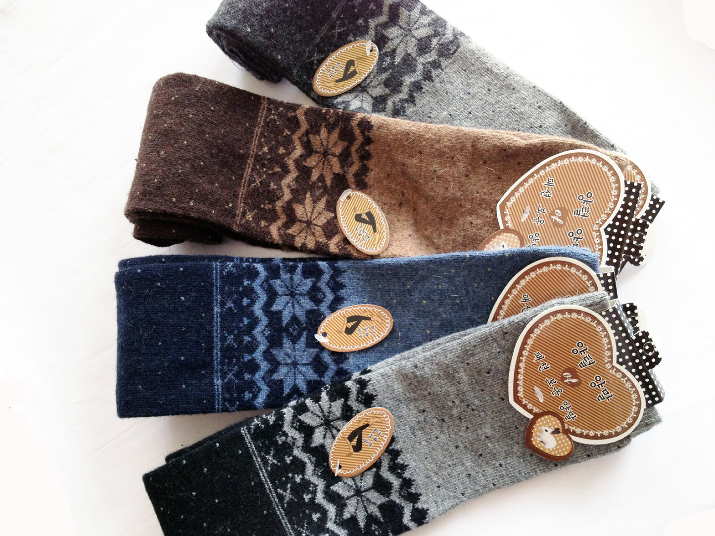 Retro Snowflake Leg Warmers