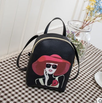 new Korean version of the print three-use shoulder bag wind up shoulder bag handbag Messenger bag