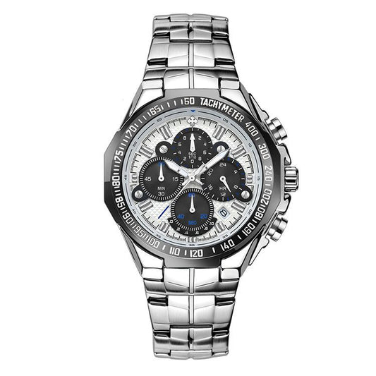 Steel band quartz waterproof watch