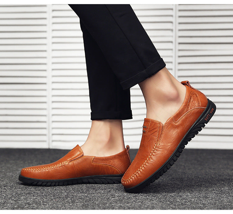 Casual Leather Shoes Korean Fashion Men's Leather Shoes