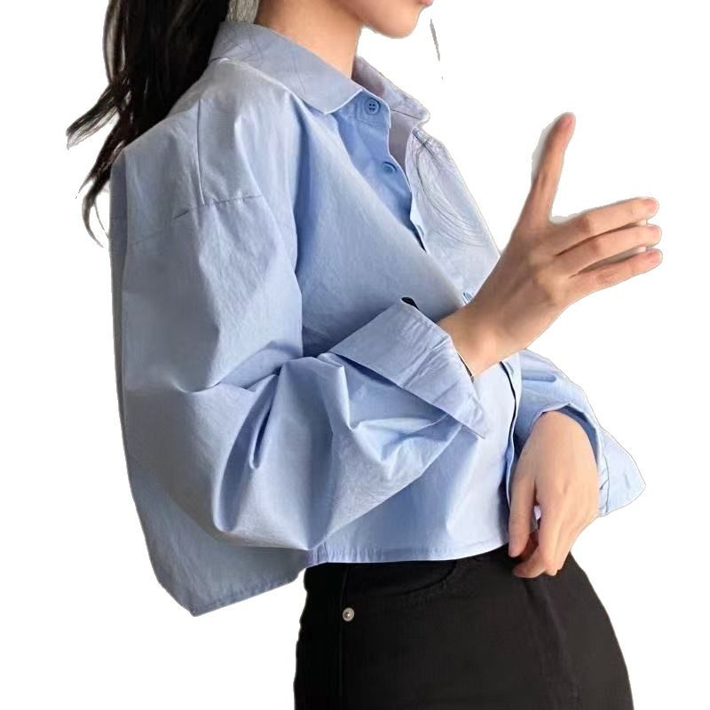 White French Sweet And Spicy Design Sense Niche Back Slit Loose Lapels Short Long Sleeve