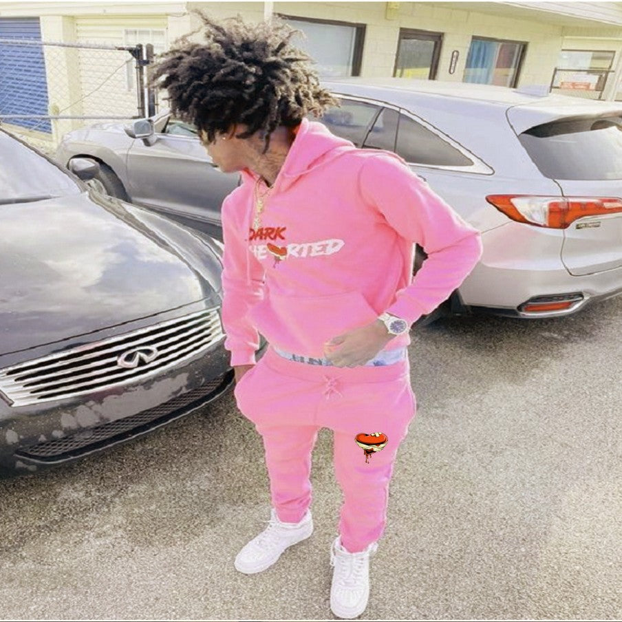 Fashion Hooded Sportswear Couple Set