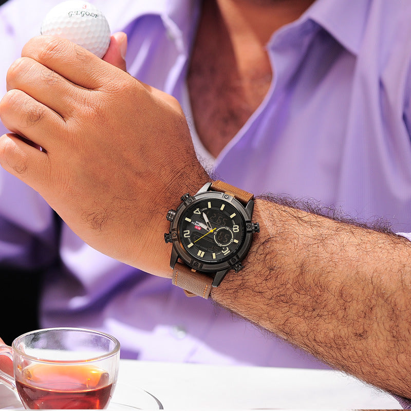 Engraved KAT-WACH cross-border new men's high-end sports watch waterproof luminous quartz watch men