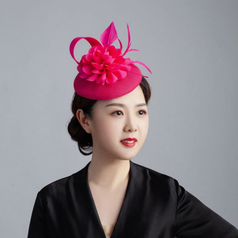 Women's Vintage Feather Top Hat