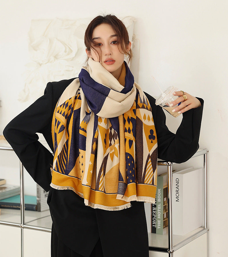 Women's Double Face Cashmere Scarf