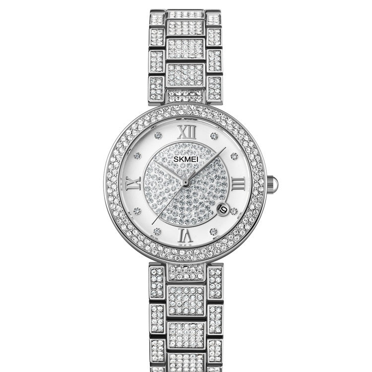 Gypsophila Diamond Shiny Rose Gold Quartz Watch