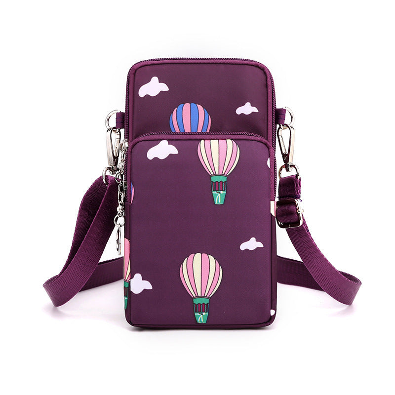 Mobile Phone Bag Female Cross-body Oxford Cloth Crossbody Pouch