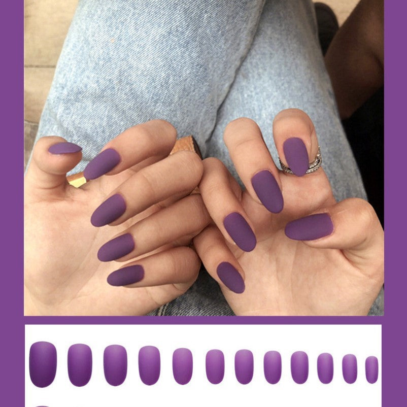 Blue Flame Lengthened European And American Wear Disassembled Nail Art