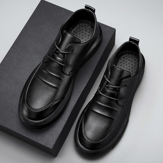 Herresko PU Læder Business Casual Læder Hverdags Slip-on Farsko