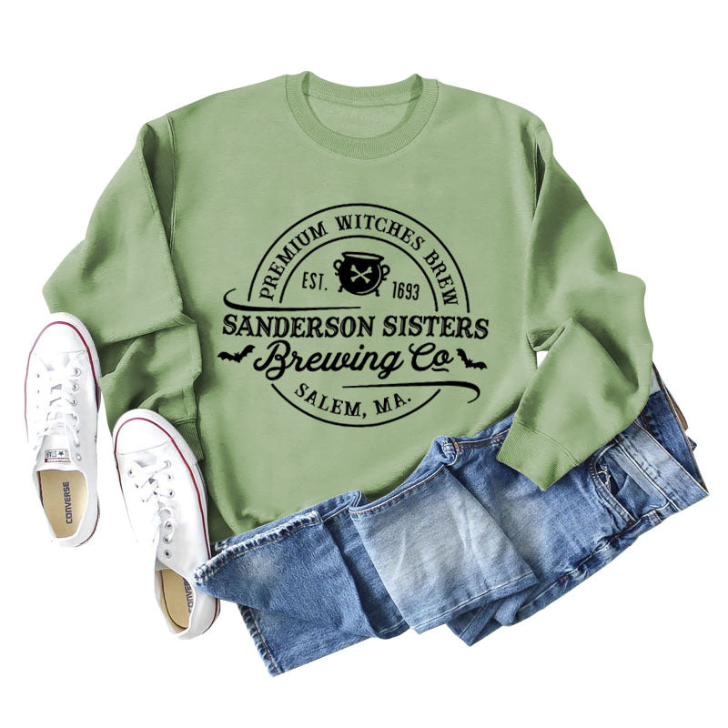 Alphabet Printed Autumn And Winter Bottomed Long Sleeve