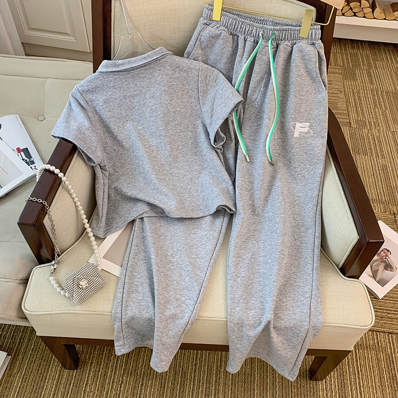 Summer Sportswear Set Fashionable Chanel-style Perfect For Petite Figures