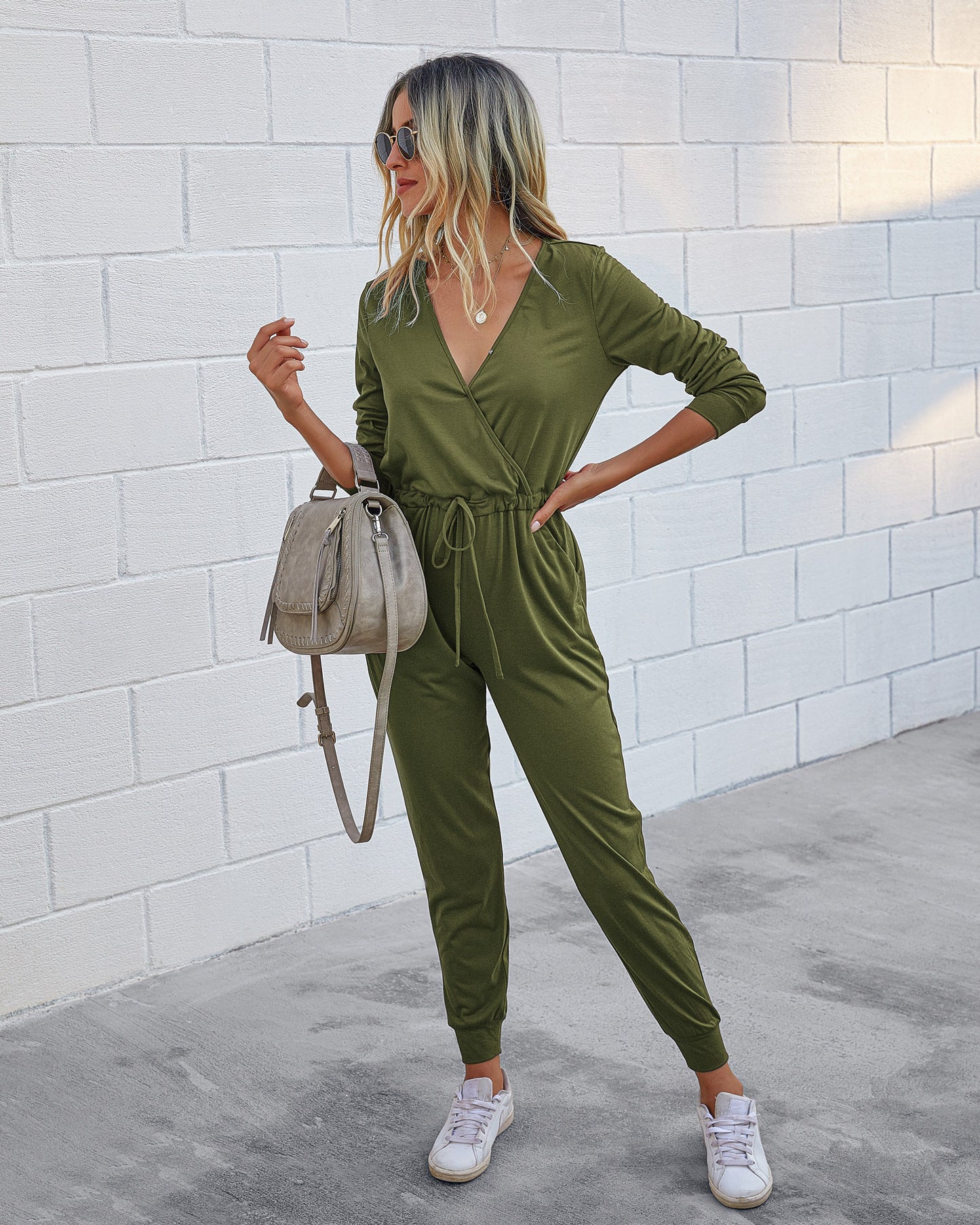 Slim Fit Slankende Europæiske Og Amerikanske Dametøjs-Jumpsuit