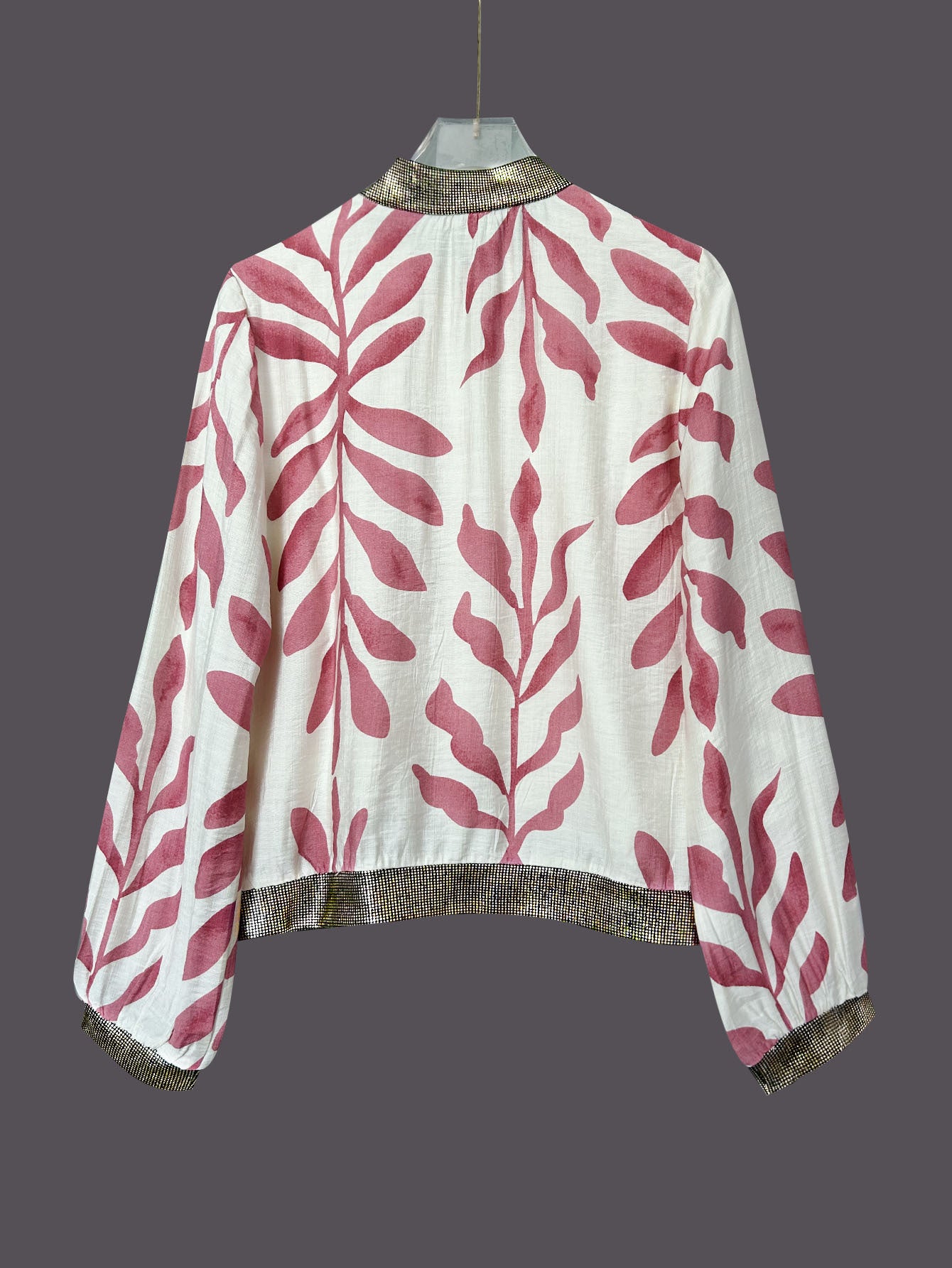 Casual Fashion Slim-fit Plant Print Top