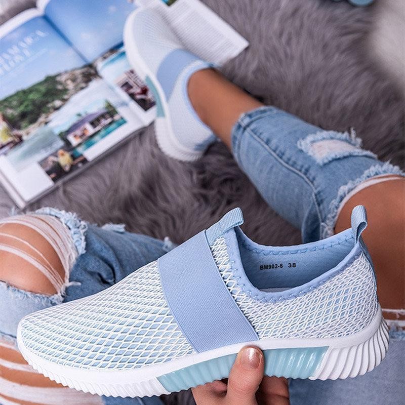 Lightweight Flying Mesh Round Toe Casual Women's Single Shoes