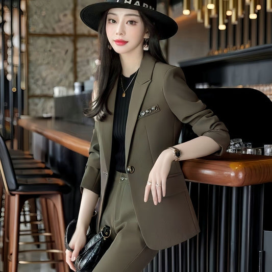 New Springautumn Petite Blazer For Womenslimming And Stylish