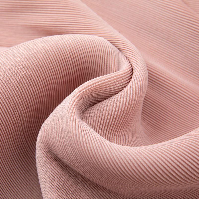 Versatile Ruffled Blouse With Puff Sleeves And A Round Neckline