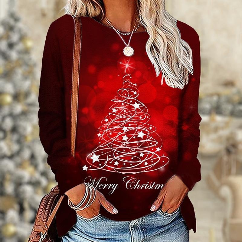 Christmas Number Long Sleeve 3D Printed