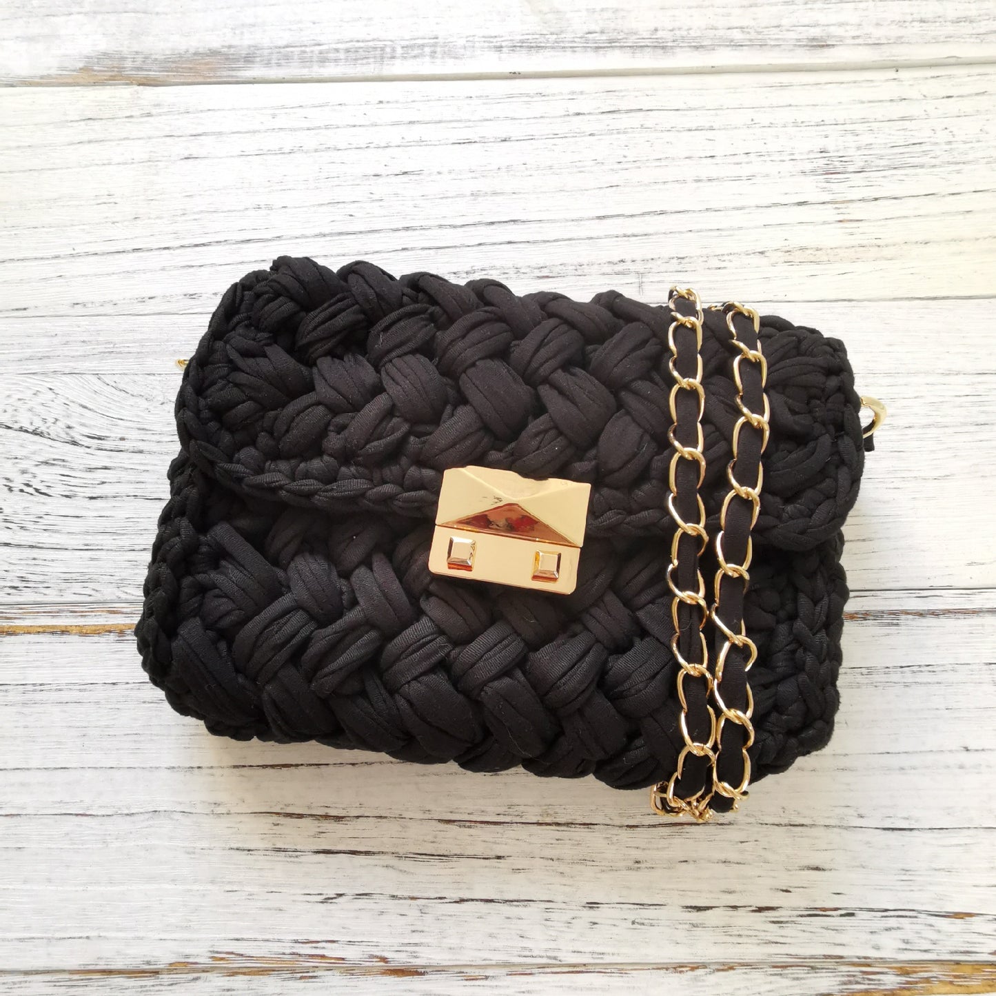 Håndlavet Crossbody Hæklet Taske Lille Parfume Strikketaske