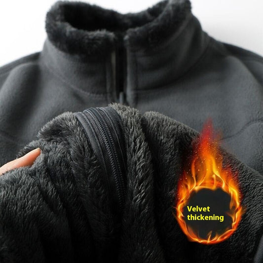 Polar Fleece Jacket Male Loose And Warm Autumn Winter Sweater