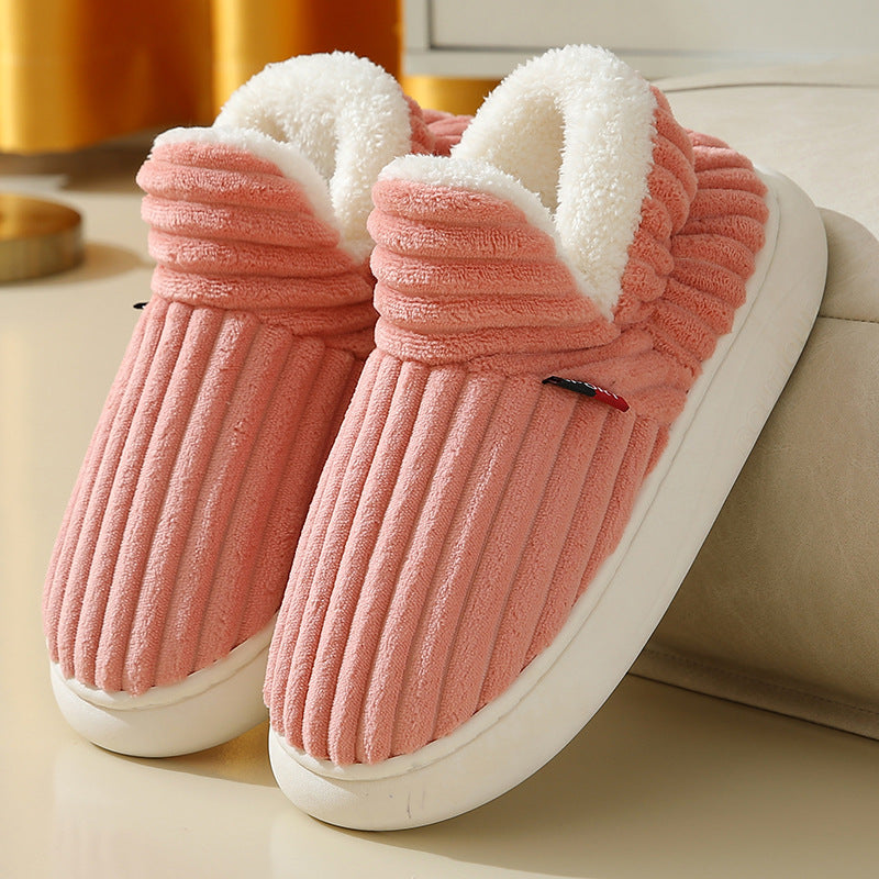 Women's Autumn And Winter Thick-soled Home Warm Couple Slippers
