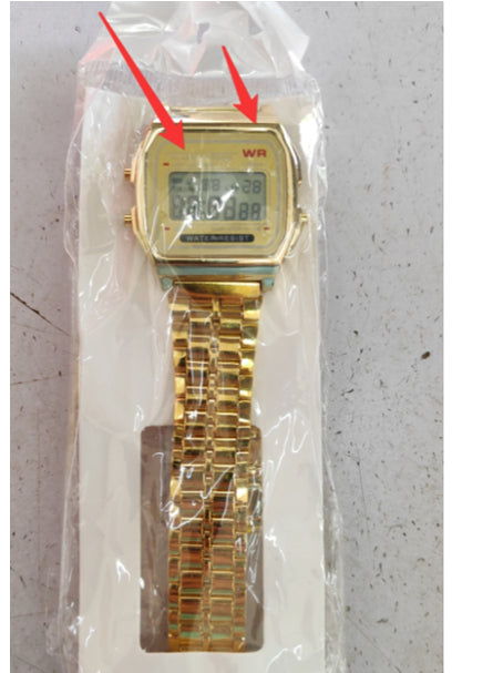 LED Electronic Watch Steel Band A159 Harajuku Style Watch Multifunction
