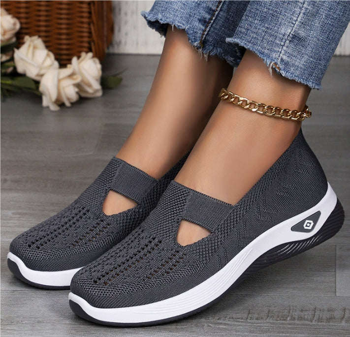Middle-aged And Elderly Mom Shoes Soft Bottom Casual Mesh Shoes