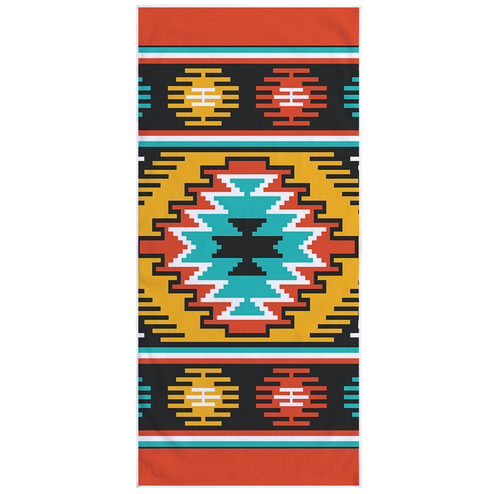 Microfiber Square Print Beach Towel