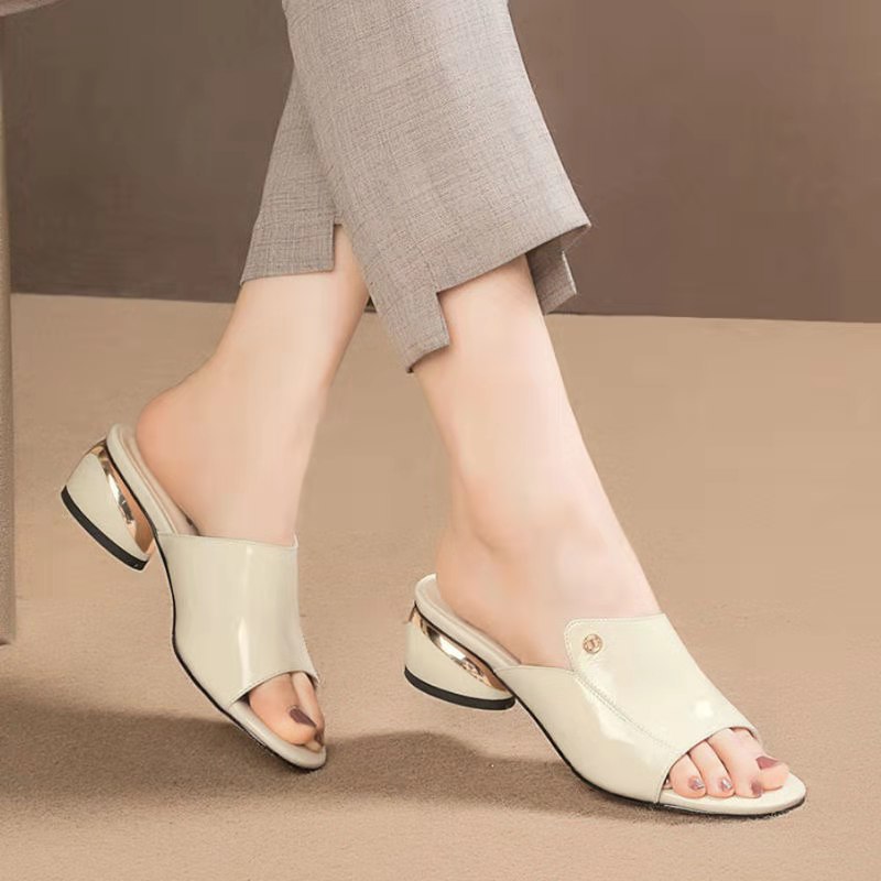 Temperament Casual Fashion Wear Trendy Lazy Half Slippers