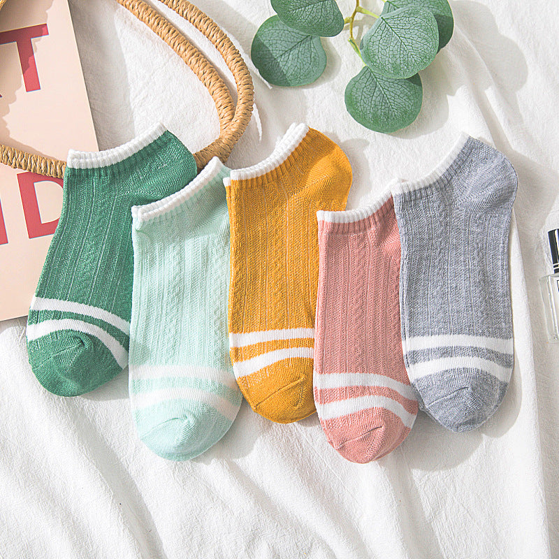 Summer thin boat socks