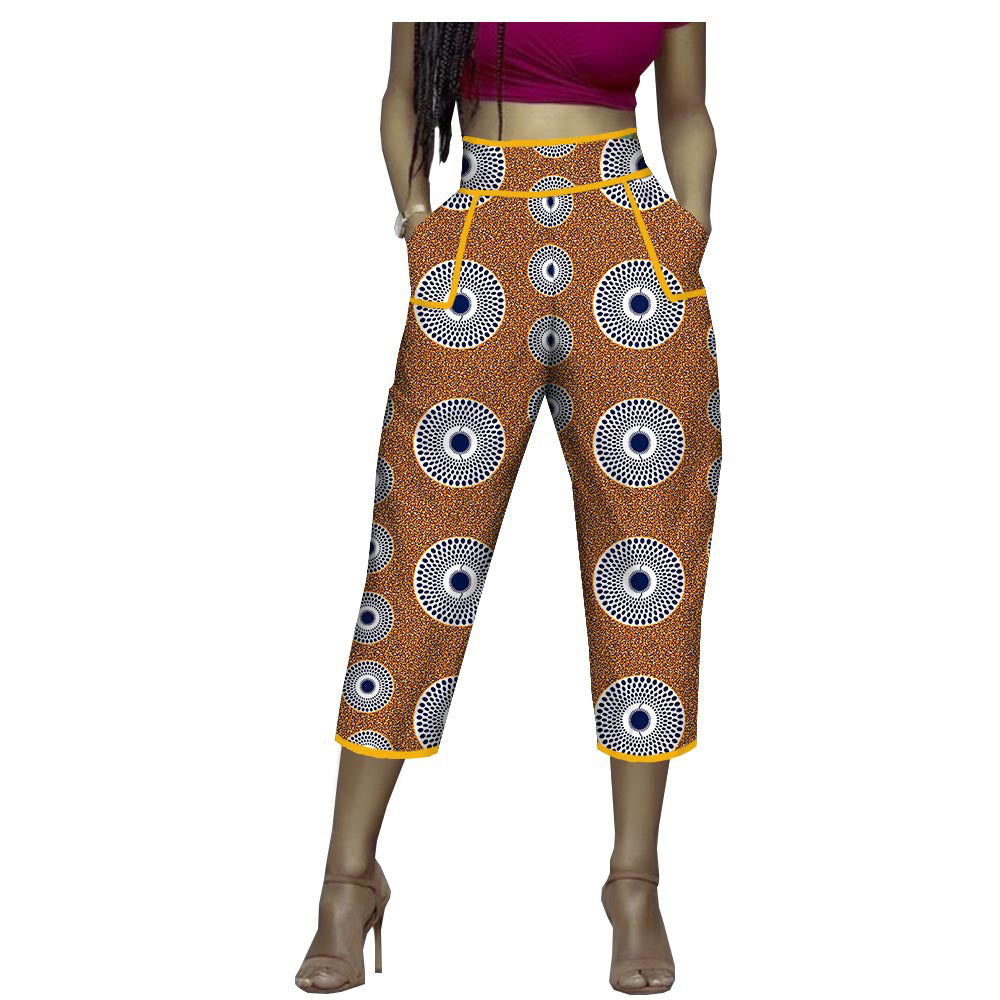 Batik print pencil pants