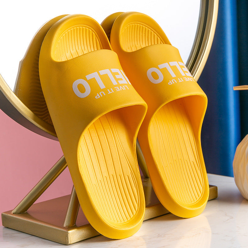 Home Slippers Couple Indoor Non Slip Soft Bottom Sandals And Slippers