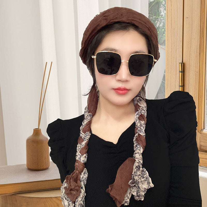 Hand-woven Hair Braid Scarf Girls Fashion Thin Scarf