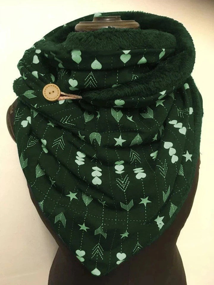 All-match thickened warmth shawl printed scarf