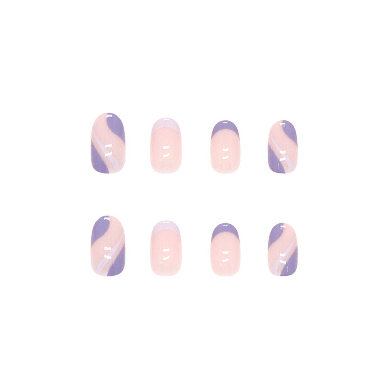 Finished Nail Art Wholesale High-grade Nail Tip Purple Corrugated