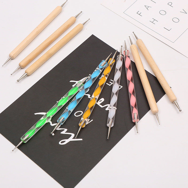 Crystal rod point pen tool
