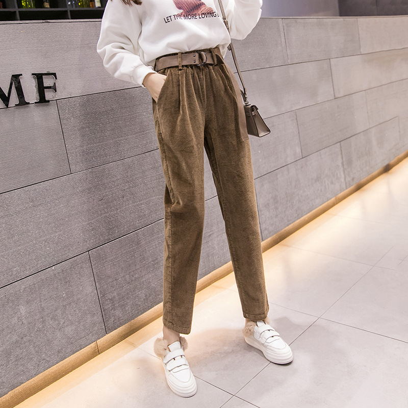 Elastic waist casual pants