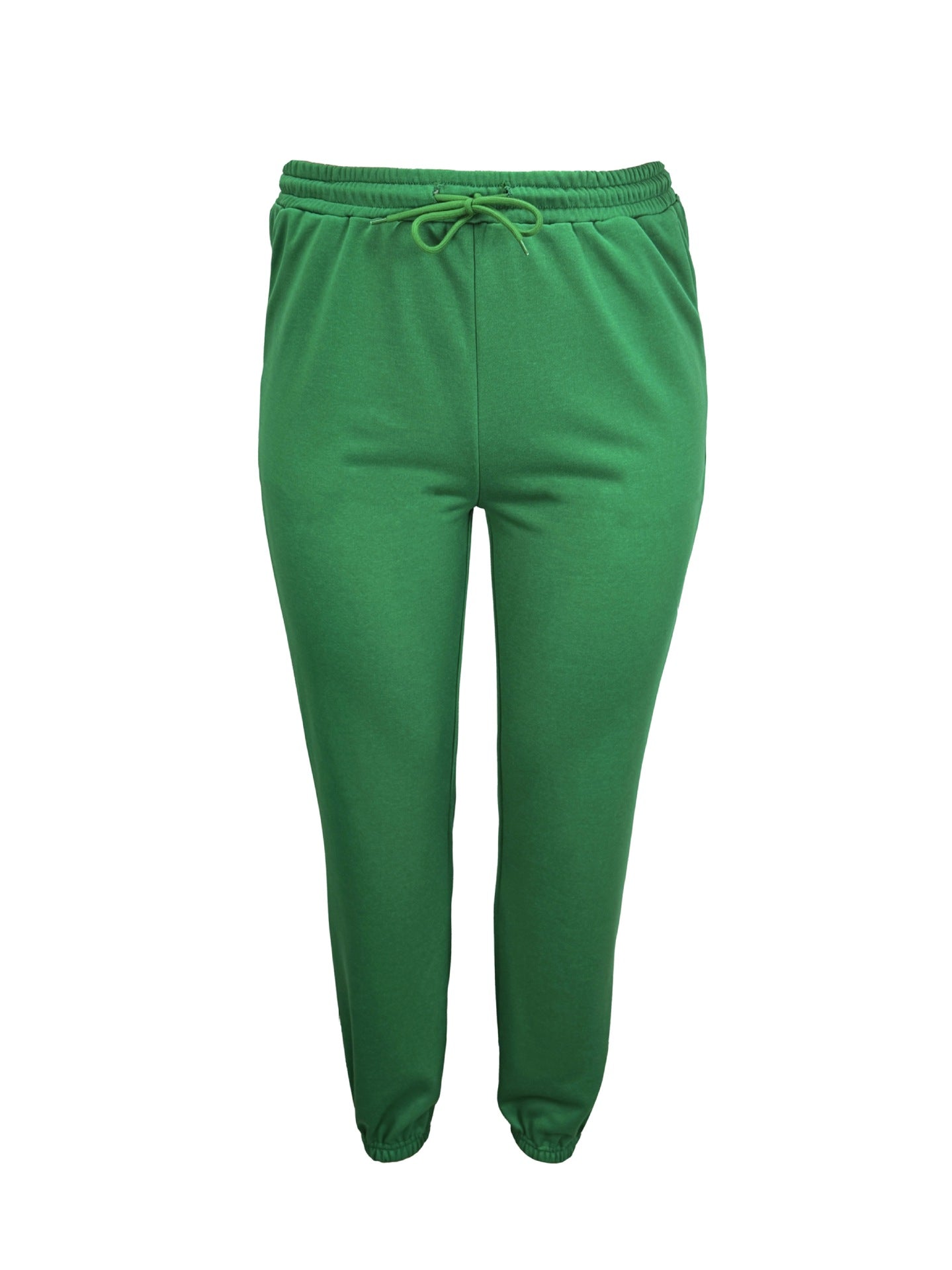 Sleek Stylish Elastic-waist Drawstring Sweatpants For Sporty Casual Wear