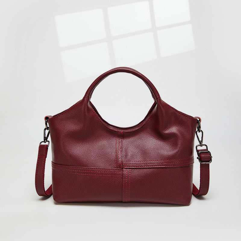 Lightweight Stitching Women's Large Capacity Advanced Texture Handbags