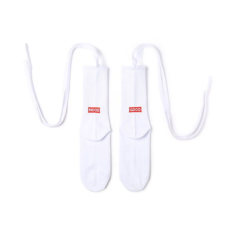 Cross - leg skinny leg stockings