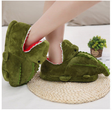 Cartoon Head Couple Home Warm Cotton Shoes