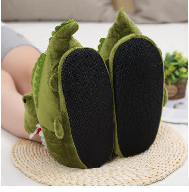 Cartoon Head Couple Home Warm Cotton Shoes
