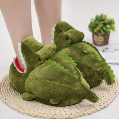 Cartoon Head Couple Home Warm Cotton Shoes
