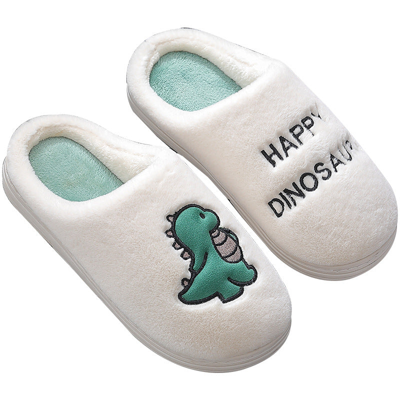 Home Cute New Plush Indoor Couple Warm Cotton Slippers