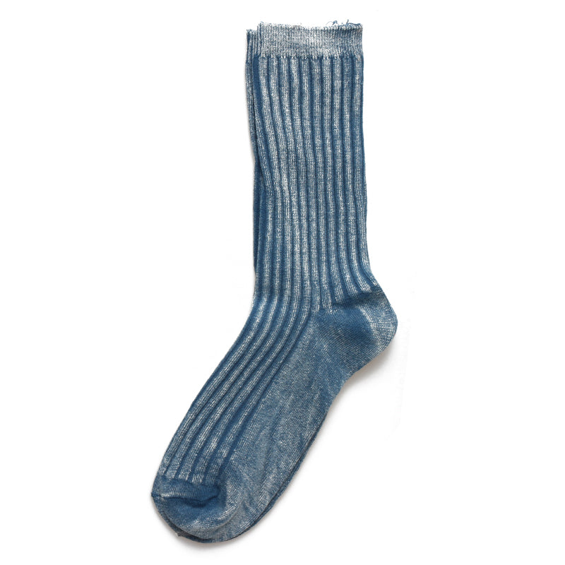 Frosted Washed Double Needle Fashion Trend Ins Wind Wild Men And Women In Tube Cotton Socks