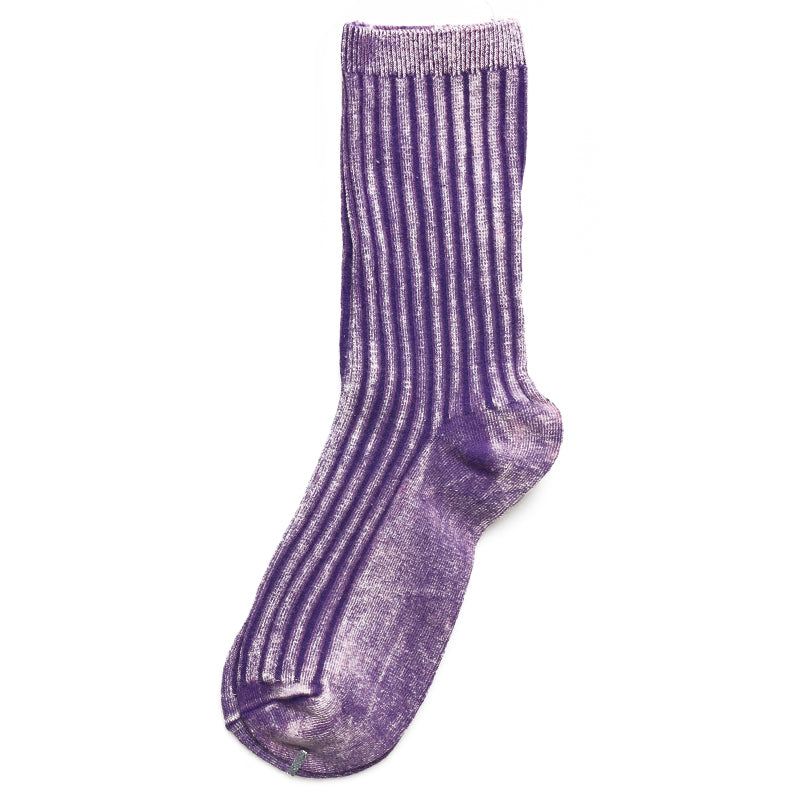 Frosted Washed Double Needle Fashion Trend Ins Wind Wild Men And Women In Tube Cotton Socks