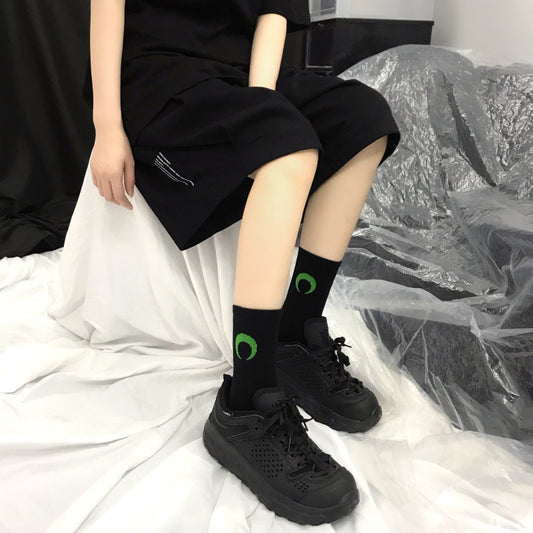 Fashion Creative Printing Skateboard Couple Socks