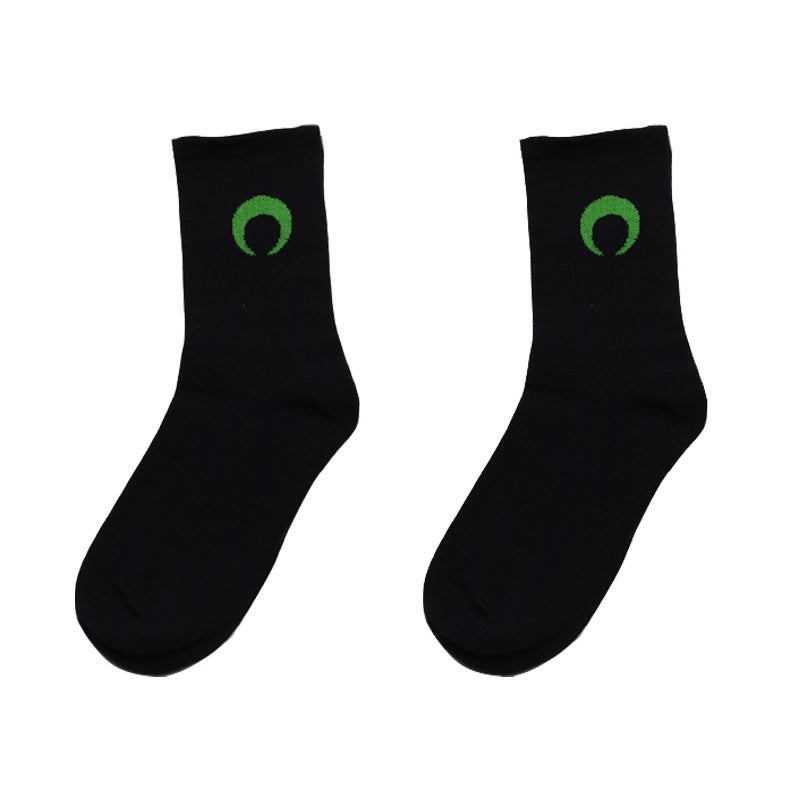 Fashion Creative Printing Skateboard Couple Socks